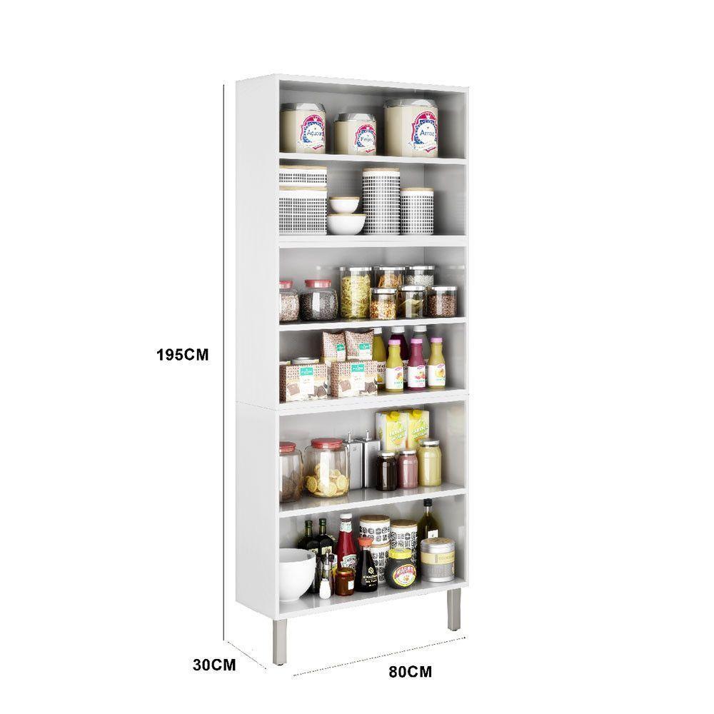 Paneleiro Duplo Tarsila 6 Portas Ipldv-80 Itatiaia Branco - 4