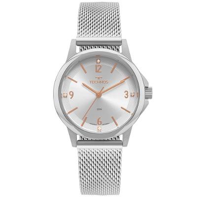 Relógio Feminino 2035MVD-1K Analógico Pulseira de Aço Inox Prata Technos