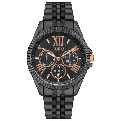 Relógio Euro Feminino Multiglow Preto - Eu6p29aix-4p