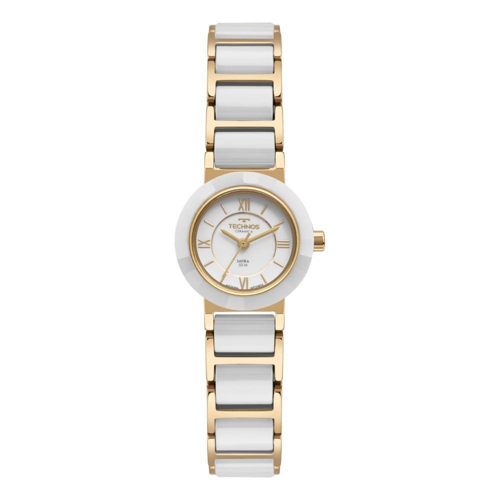 Relógio Technos Feminino Ceramic-saphire Dourado - 2035lwf-1b 2035lwf-1b - 1