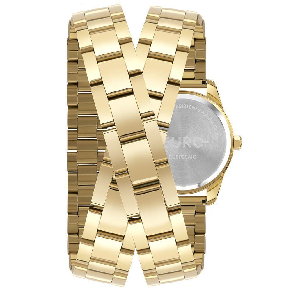 Relógio Euro Feminino Multiglow Midi Dourado - Eu6p29aio-4d Eu6p29aio-4d - 3