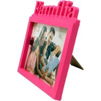 Decoração Porta Retrato De Mesa Rosa Enfeite Família 20x15cm - 3