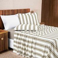 Jogo De Lençol Mimis Solteiro 3 Peças Malha 100% Algodão Extra Macio - Cáqui - 1