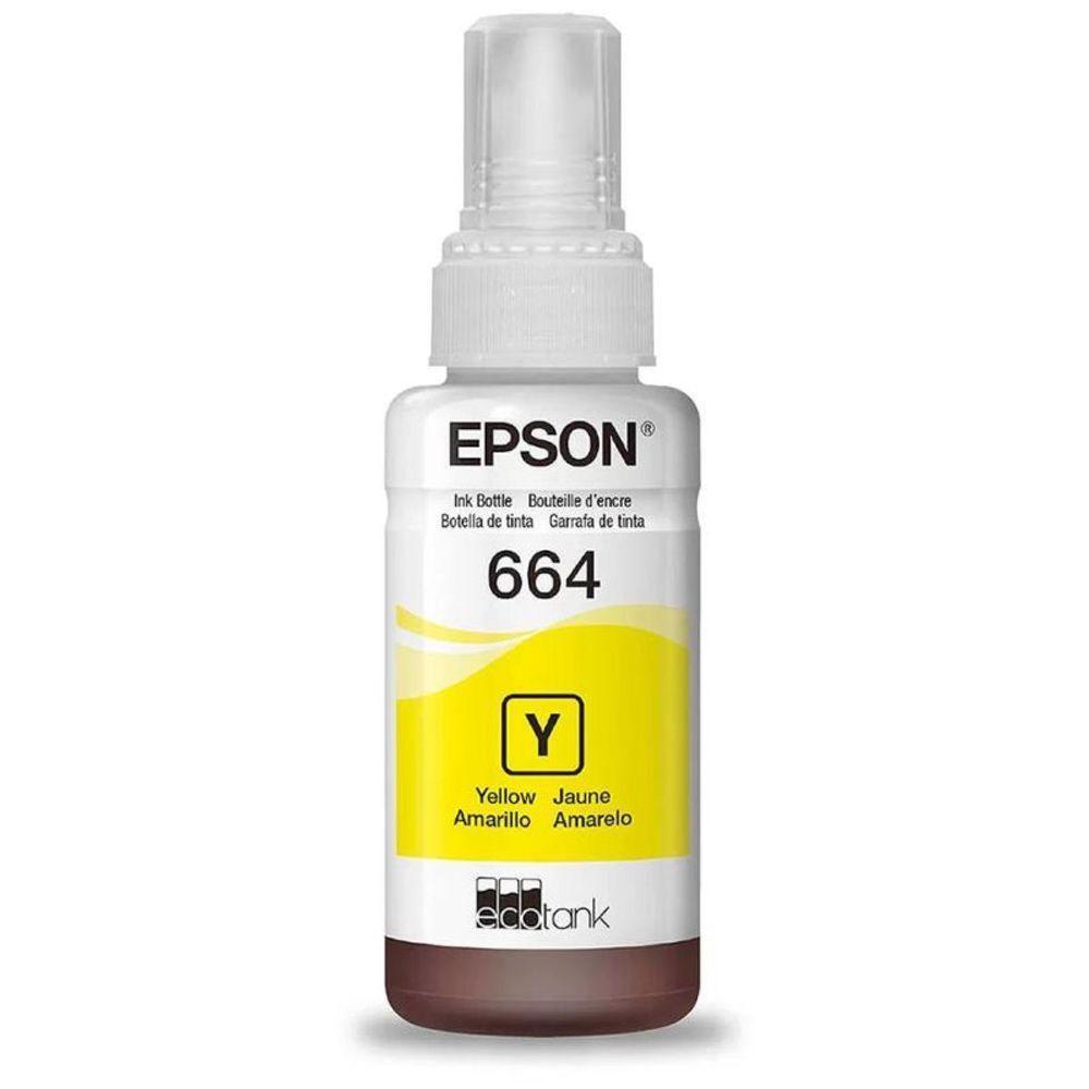 Refil De Tinta Epson Amarelo T664420 70ml - 1