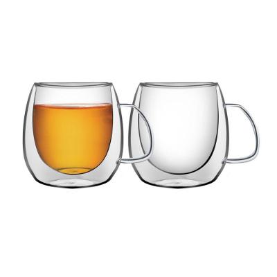 Conjunto de Xícaras para Chá e Cappuccino 300ml 2 Peças Vidro Duplo Tramontina