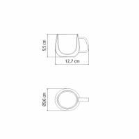 Conjunto De Xícaras Para Chá E Cappuccino 300ml Vidro Duplo Com Alças 2 Peças Tramontina 64760-460 - 2