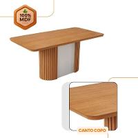 Mesa De Jantar Aspen 180cm Tampo Mdf Laminado Copper Premium Tork /naturale /off White - 5