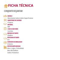 Mesa De Jantar Isadora 120cm Tampo Mdf Vidro Com 4 Cadeiras Tork /off /naturale /serig Off - 6