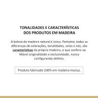 Mesa De Jantar 4 Lugares 120x90cm Donna Natural/off White Nesher Móveis Natural/off White - 2