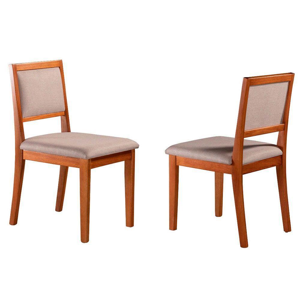 Conjunto Sala De Jantar Atenas 6 Lugares Móveis Mundial Mel/offwhite/areia - 3