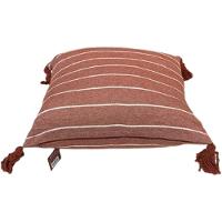 Kit 2 Capa De Almofada Pompom Decorativa 45x45cm Telha - 3