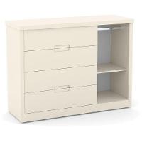 Berço Americano Com Capitonê New Boucle E Cômoda Infantil Tutto New Off White E Colchão Gazin - Matic - 5