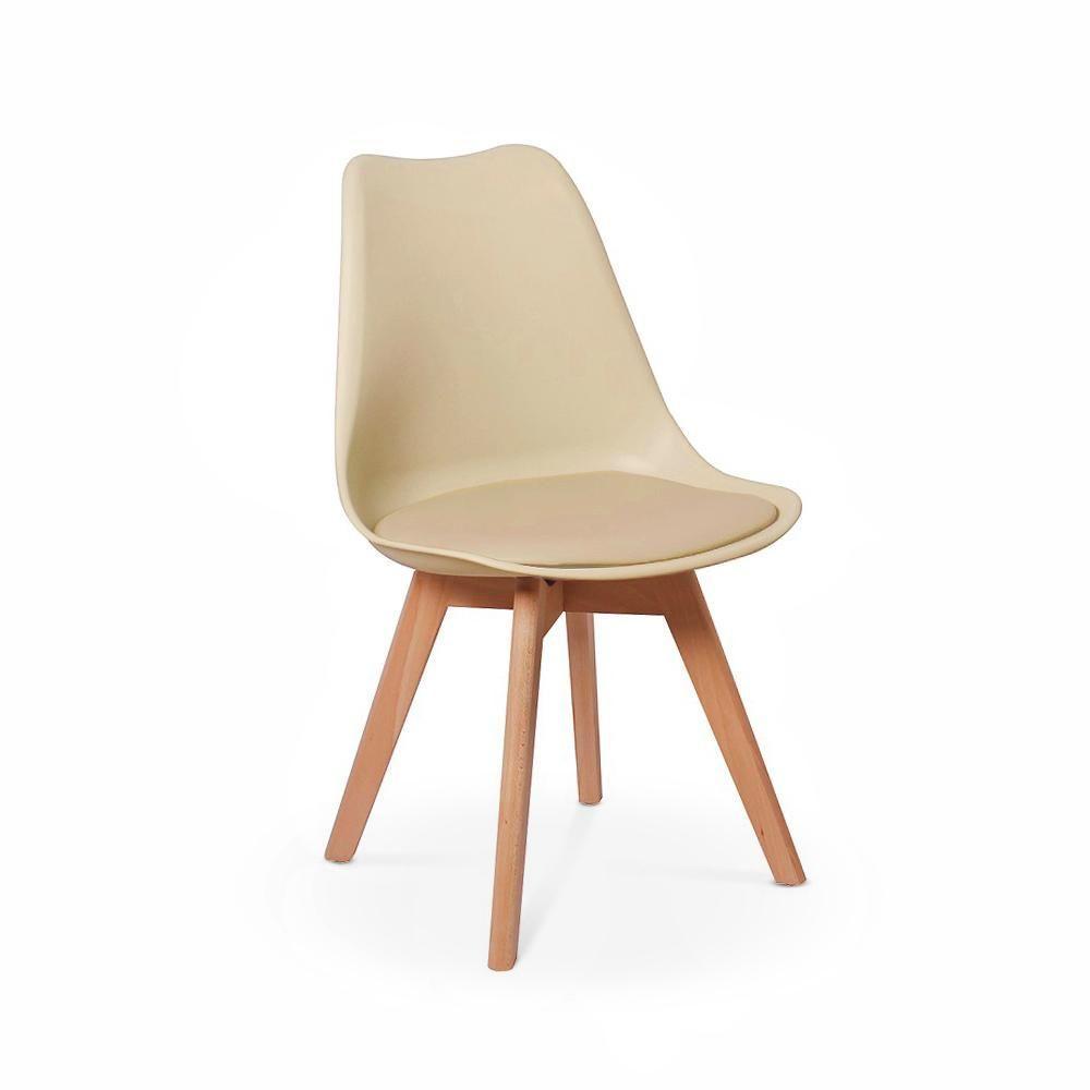 Kit Mesa Luiza 135cm Branca 4 Cadeiras Leda Nude - 2