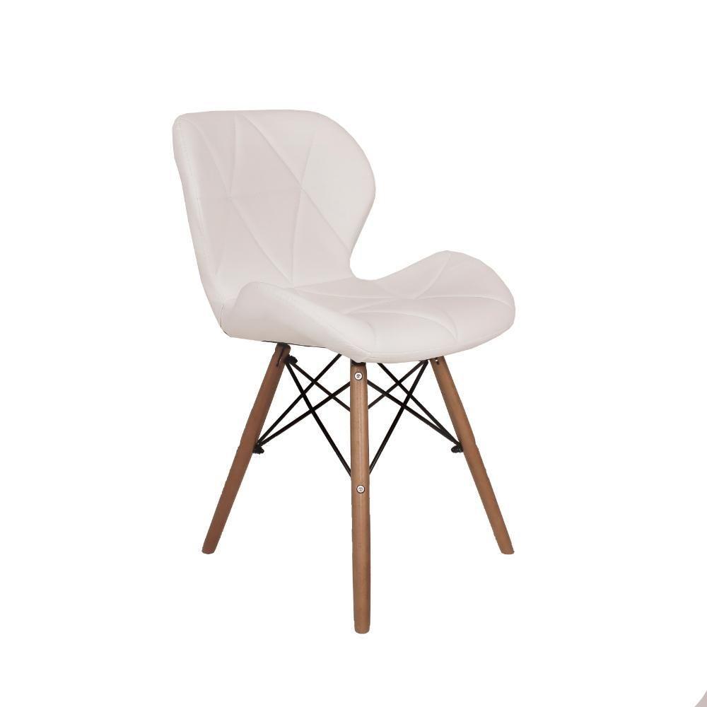 Kit Mesa Luiza 135cm Branca 4 Cadeiras Slim Branco - 3