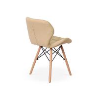 Kit Mesa Luiza 135cm Branca 4 Cadeiras Slim Nude - 5