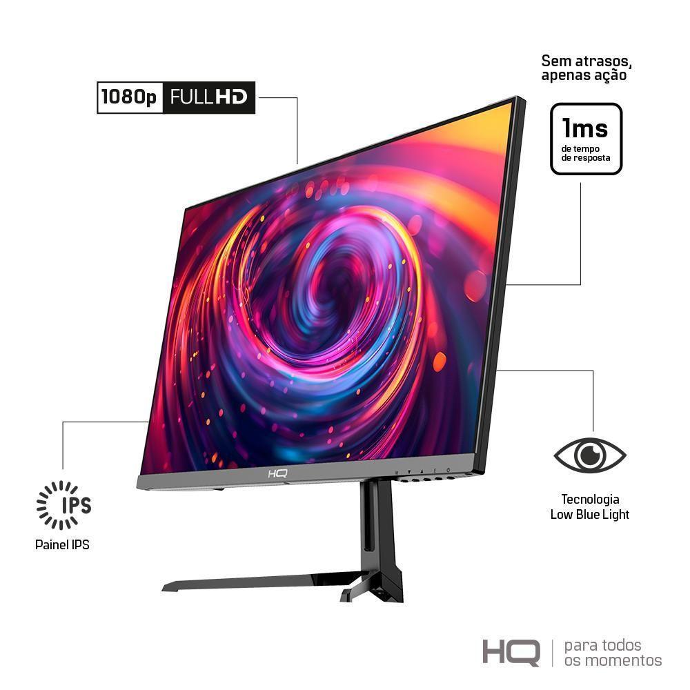 Monitor Gamer 24 1ms 180Hz IPS AMD FreeSync Full HD HDMI DP Frameless HQ Premium HQ24IP18 - 8