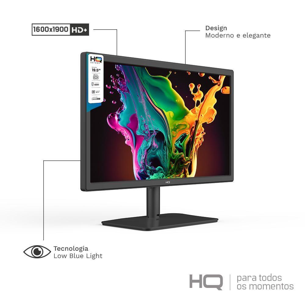 Monitor 19.5 HQ LED Widescreen 75Hz HD HDMI VGA VESA Ajuste De Inclinação M20HQ - 2