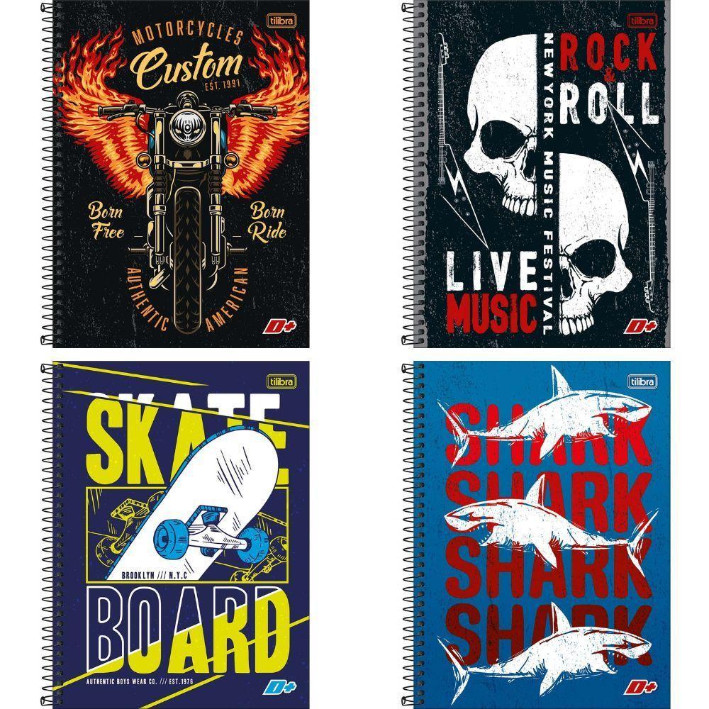 Caderno Espiral Capa Dura Universitário 10 Matérias D+ 200 Tilibra Estampa 7 - 2