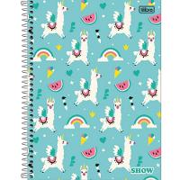 Caderno Espiral Capa Dura Universitário 10 Matérias Show Feminino 160 Folhas Tilibra Estampa 4 - 1