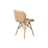 Kit Mesa Jantar Eiffel 90cm Branca com 02 Cadeiras Slim Nude - 11