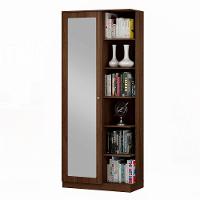 Armário Multiuso João Pessoa 1 Porta Com Espelho Valdemóveis Chocolate - 3