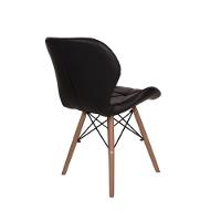 Kit Mesa Luiza 135cm Branca 6 Cadeiras Slim Preto - 3