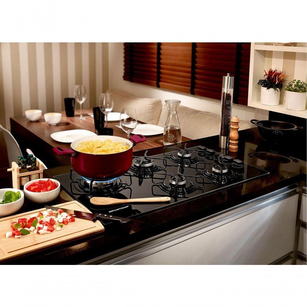 Cooktop 5 Bocas Brastemp Com Quadrichama E Acendimento Automático BDD85AEUNA Bivolt - 5