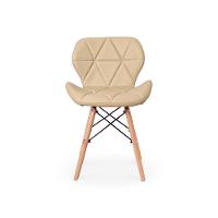 Kit Mesa Luiza 135cm Branca 6 Cadeiras Slim Nude - 2