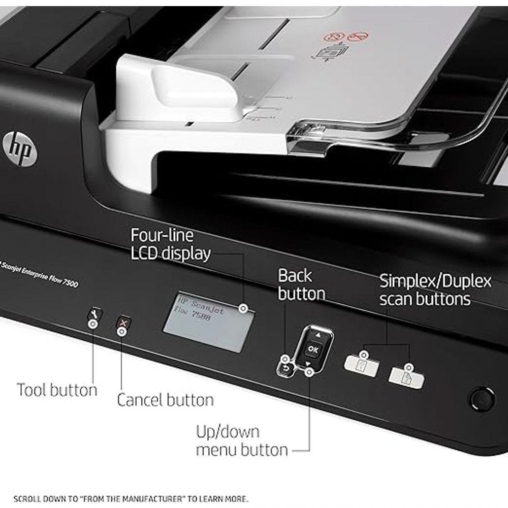 Scanner De Mesa Hp Scanjet Enterprise Flow 7500 Flatbed Scanner - 2