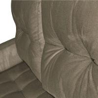 Sofá Cama Casal Reclinável Drika - Veludo Turkey Castor - 5