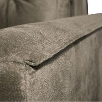 Sofá Cama Casal Reclinável Drika - Veludo Turkey Castor - 6