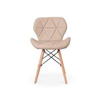 Conjunto Mesa de Jantar Eiffel Branca e 4 Cadeiras Slim Nude - 9