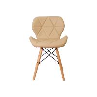 Mesa Jantar Eiffel 80cm Preta e 2 Cadeiras Slim Nude - 5