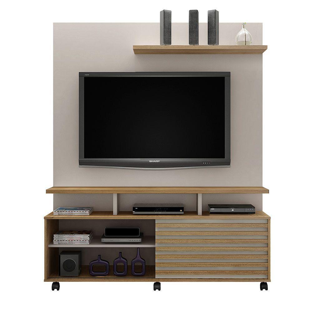 Estante Home Star Para Tv Até 60 Polegadas 1 Porta Off White/cinamomo Valdemóveis - 8