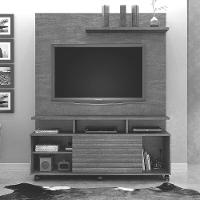 Estante Home Star Para Tv Até 60 Polegadas 1 Porta Off White/cinamomo Valdemóveis - 5