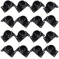 Kit 16 Chapinhas Inclinada 15º Tubo Pés Palito 5/16 Preta - 1