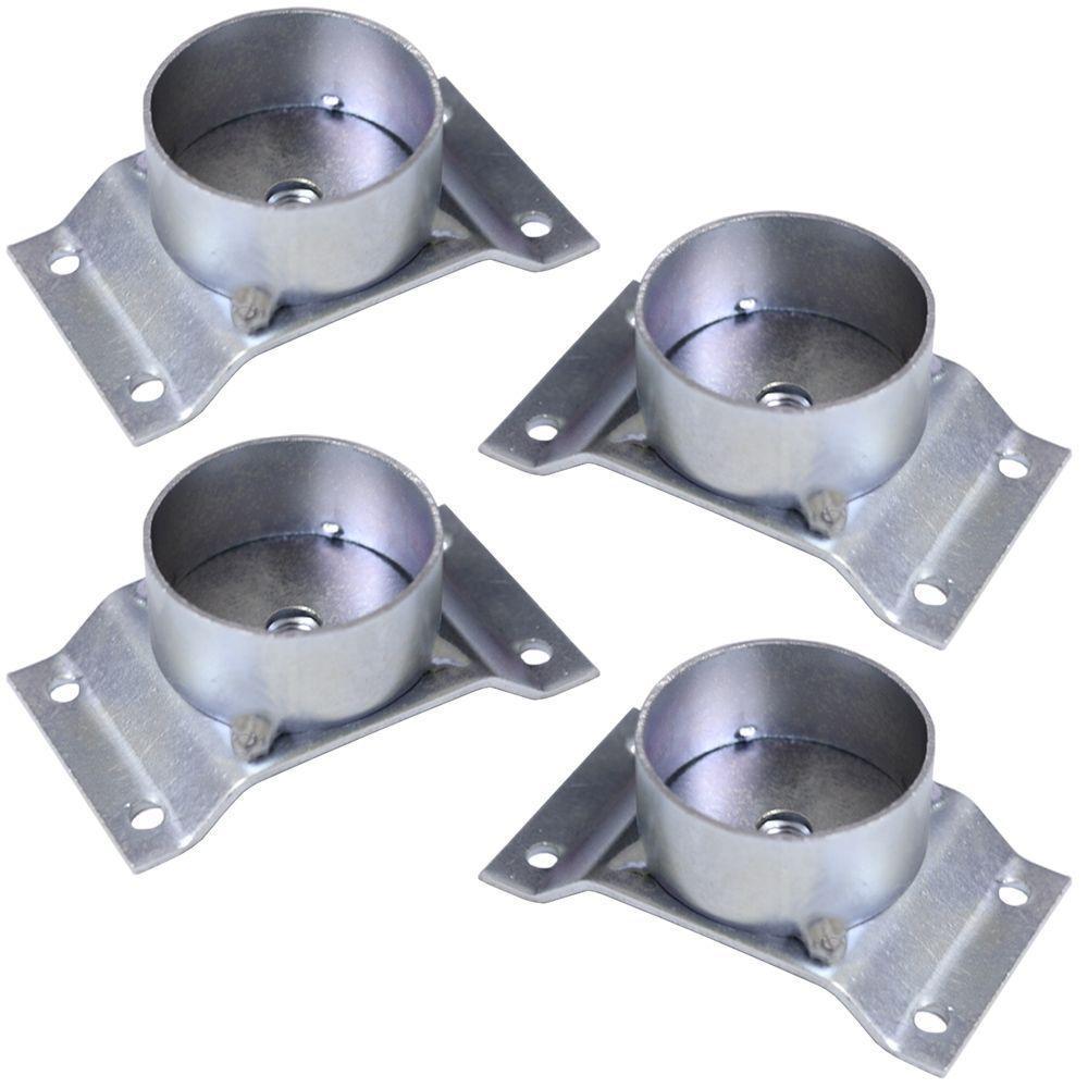 Kit 4 Chapinhas Elevada Com Tubo Pés Palito 5/16 Zincada - 6