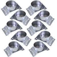 Kit 10 Chapinhas Elevada Com Tubo Pés Palito 5/16 Zincada - 7