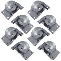 Kit 8 Chapinhas Inclinada 15º Tubo Pés Palito 5/16 Zincada - 6