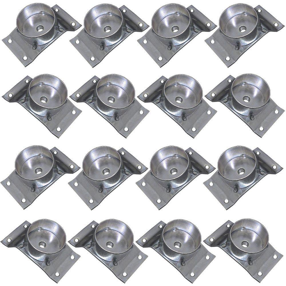 Kit 16 Chapinhas Inclinada 10º Tubo Pés Palito 5/16 Zincada - 6