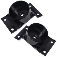 Kit 2 Chapinhas Inclinada 15º Com Tubo Pés Palito 5/16 Preta - 1