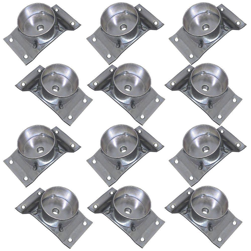 Kit 12 Chapinhas Inclinada 10º Tubo Pés Palito 5/16 Zincada - 1