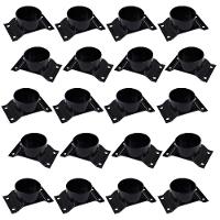 Kit 20 Chapinhas Elevada Com Tubo Pés Palito 5/16 Preto - 1