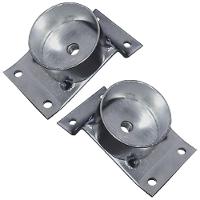 Kit 2 Chapinhas Inclinada 15º Tubo Pés Palito 5/16 Zincada - 6