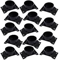 Kit 14 Chapinhas Elevada Com Tubo Pés Palito 5/16 Preto - 7