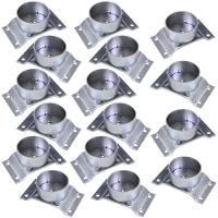 Kit 16 Chapinhas Elevada Com Tubo Pés Palito 5/16 Zincada - 1