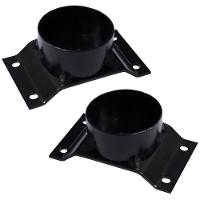 Kit 2 Chapinhas Elevada Com Tubo Pés Palito Rosca 5/16 Preto - 6