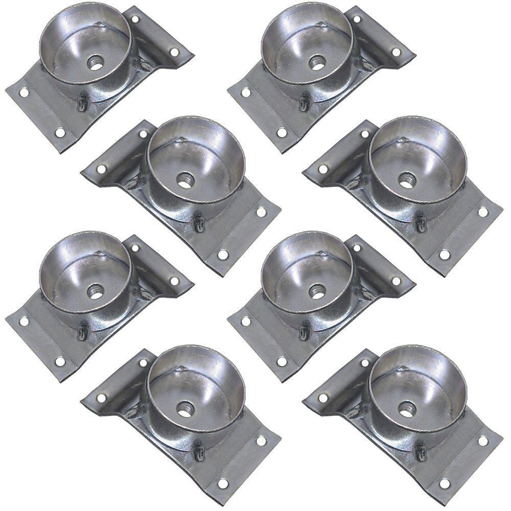 Kit 8 Chapinhas Inclinada 10º Tubo Pés Palito 5/16 Zincada - 1