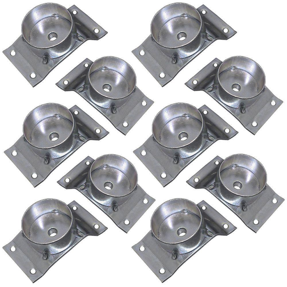 Kit 10 Chapinhas Inclinada 10º Tubo Pés Palito 5/16 Zincada - 5