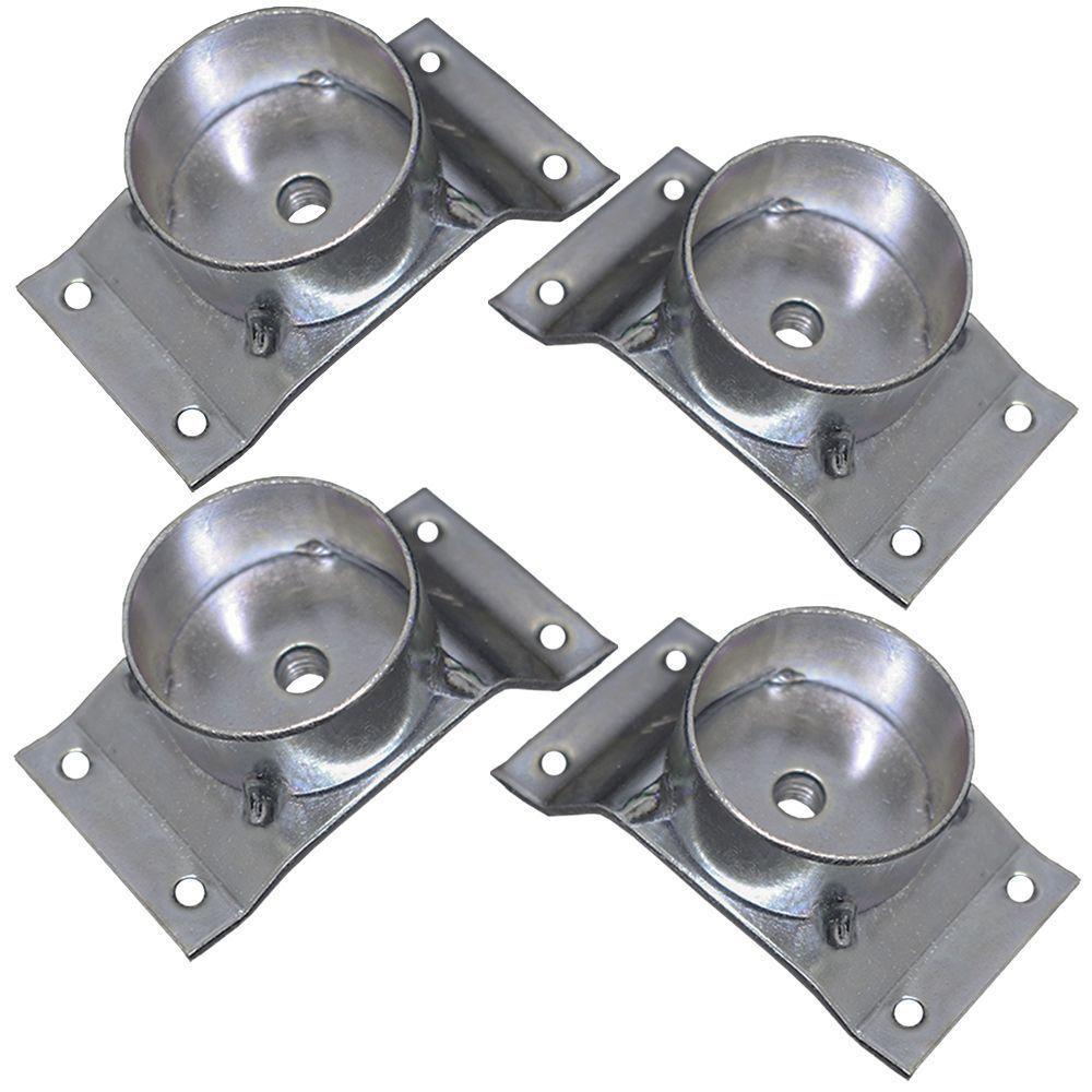 Kit 4 Chapinhas Inclinada 10º Tubo Pés Palito 5/16 Zincada - 1